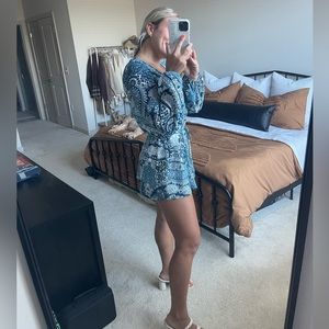 Show Me Your Mumu Blue Paisley Romper